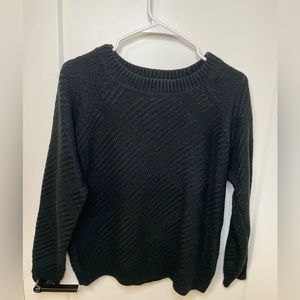 Back petite crew neck sweater